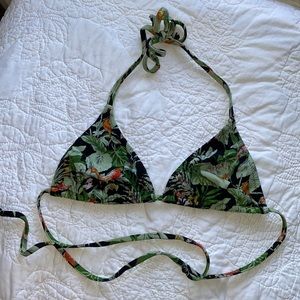Multi-colored J. Crew bikini top